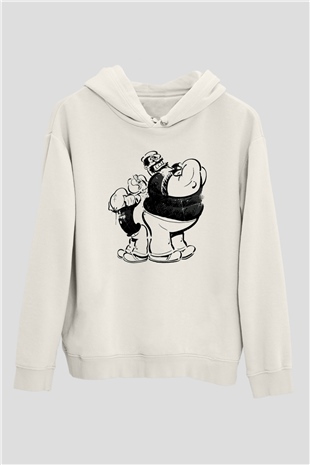 Temel Reis ve Kaba SakalBeyaz  Unisex Hoodie