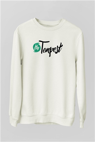 Tempest Beyaz Unisex  Sweatshirt