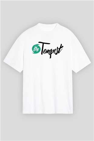 Tempest Beyaz Oversize Tişört