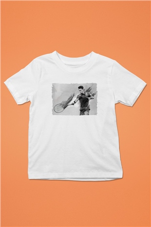 Tenis Beyaz Unisex Çocuk Tişört