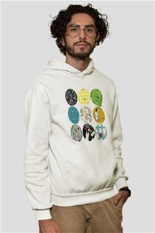 Tenis Beyaz Unisex Hoodie