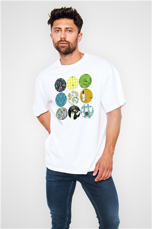 Tenis Beyaz Unisex Oversize Tişört T-Shirt