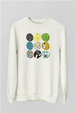 Tenis Beyaz Unisex Sweatshirt