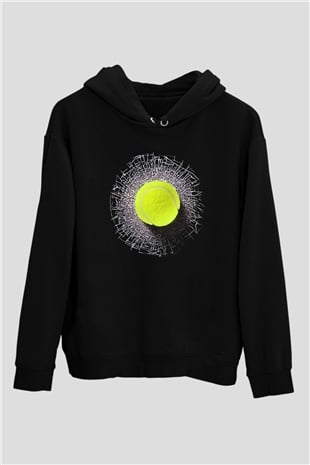 Tenis Siyah Unisex Hoodie