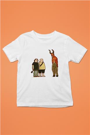 Teracious D Baskılı Beyaz Unisex Beyaz Çocuk Tişört - Tshirt