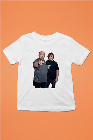 Teracious D Baskılı Beyaz Unisex Beyaz Çocuk Tişört - Tshirt