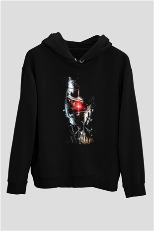 Terminatör Siyah Unisex Hoodie