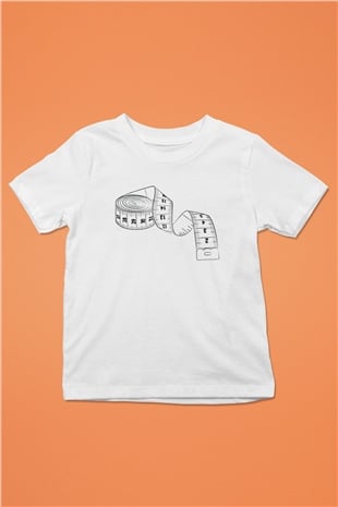 Terzi Baskılı Beyaz Unisex Çocuk Tişört
