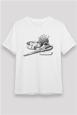 Terzi Beyaz Unisex Tişört T-Shirt - TişörtFabrikası