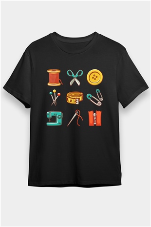 Terzi Siyah Unisex Tişört T-Shirt - TişörtFabrikası