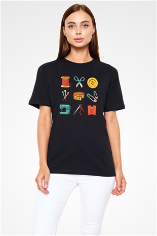 Terzi Siyah Unisex Tişört T-Shirt - TişörtFabrikası