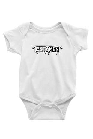 Testament Baskılı Beyaz Unisex Bebek Body - Zıbın