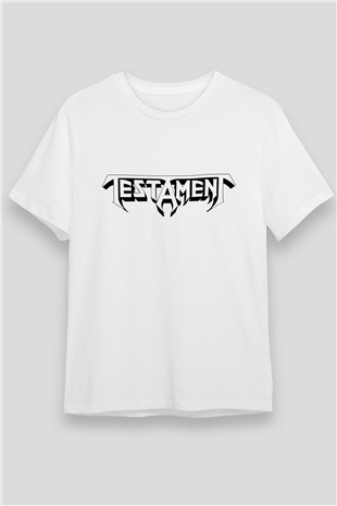 Testament Beyaz Unisex Tişört T-Shirt - TişörtFabrikası