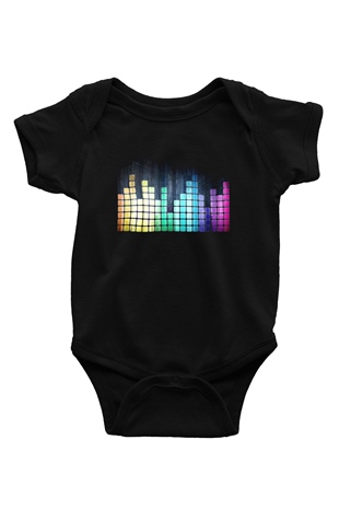 Tetris Siyah Bebek Body - Zıbın