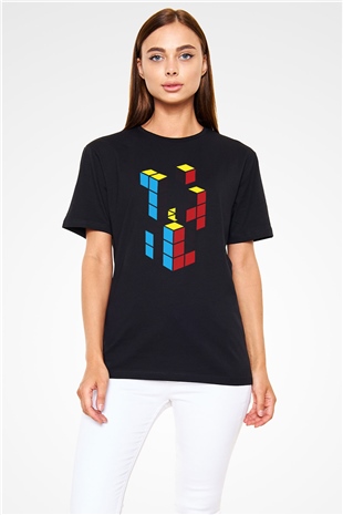 Tetris Siyah Unisex Tişört