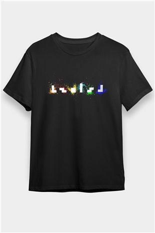 Tetris Siyah Unisex Tişört T-Shirt