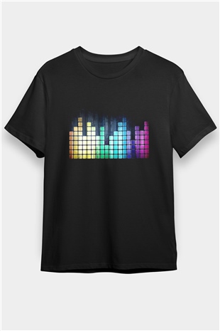 Tetris Siyah Unisex Tişört T-Shirt