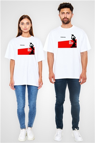 Texas Chain Saw Massacre Beyaz Unisex Oversize Tişört