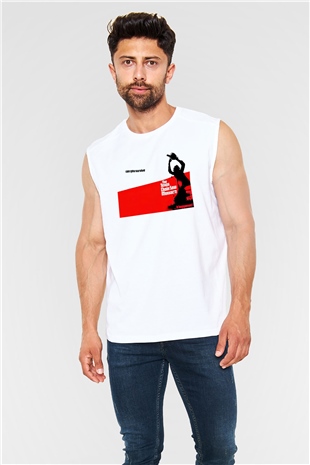 Texas Chain Saw Massacre Beyaz Unisex Kolsuz Tişört
