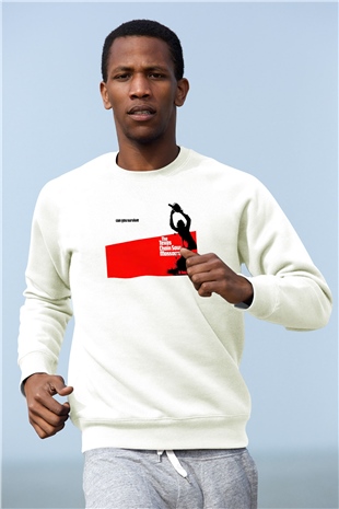 Texas Chain Saw Massacre Beyaz Unisex Sweatshirt