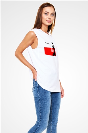 Texas Chain Saw Massacre Beyaz Unisex Kolsuz Tişört