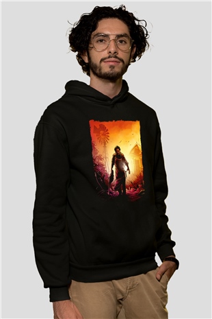 Texas Chain Saw Massacre Siyah Unisex Hoodie