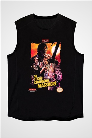 Texas Chain Saw Massacre Siyah Unisex Kolsuz Tişört