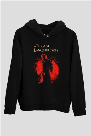 Texas Chain Saw Massacre Siyah Unisex Hoodie