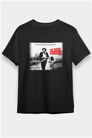 Texas Chain Saw Massacre Siyah Unisex Tişört
