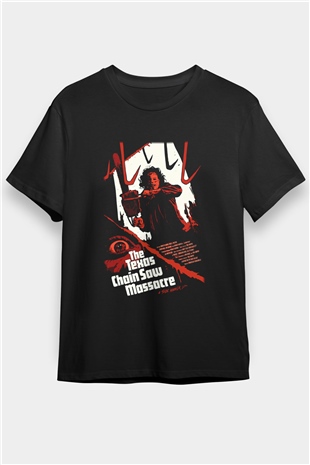 Texas Chain Saw Massacre Siyah Unisex Tişört