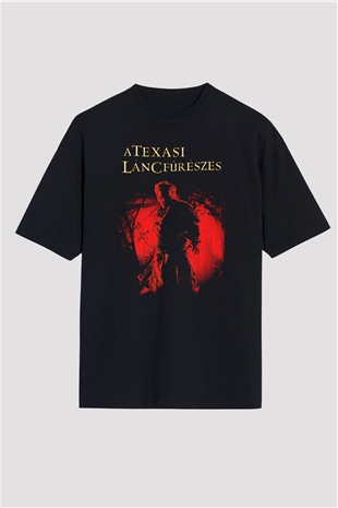Texas Chain Saw Massacre Siyah Oversize Tişört