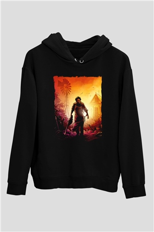 Texas Chain Saw Massacre Siyah Unisex Hoodie