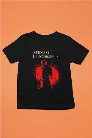 Texas Chain Saw Massacre Siyah Unisex  Çocuk Tişört
