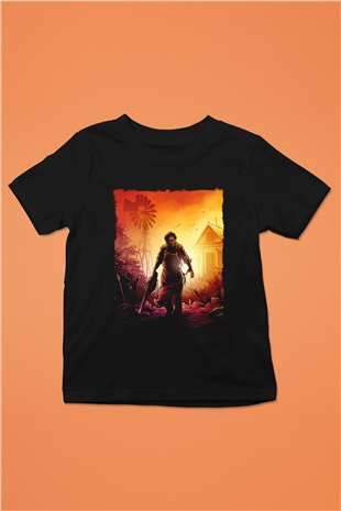 Texas Chain Saw Massacre Siyah Unisex  Çocuk Tişört