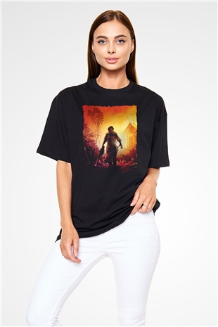 Texas Chain Saw Massacre Siyah Oversize Tişört