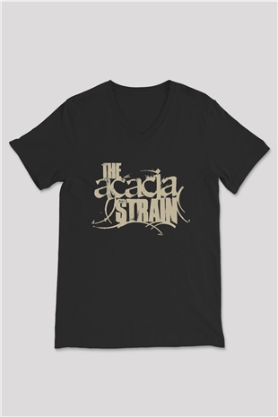 The Acacia Strain Siyah Unisex V Yaka Tişört T-Shirt