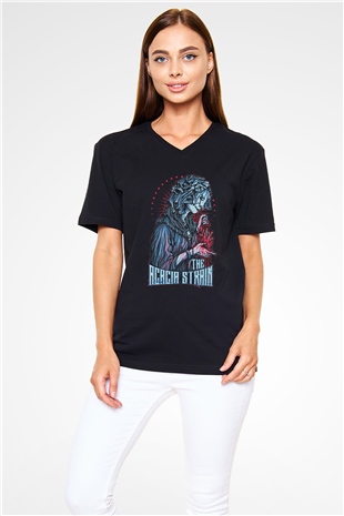 The Acacia Strain Siyah Unisex V Yaka Tişört T-Shirt