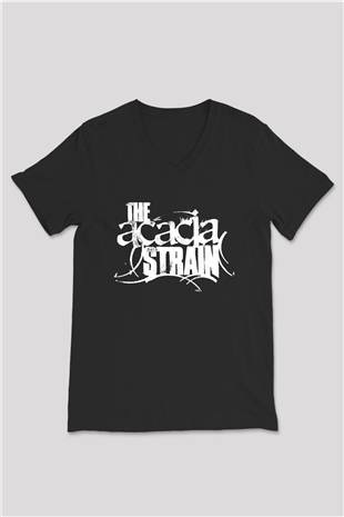 The Acacia Strain Siyah Unisex V Yaka Tişört T-Shirt