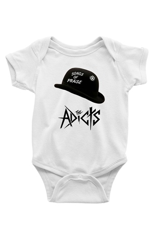 The Adicts Baskılı Beyaz Unisex Bebek Body - Zıbın