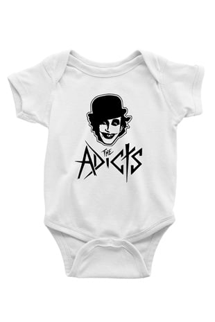 The Adicts Baskılı Beyaz Unisex Bebek Body - Zıbın