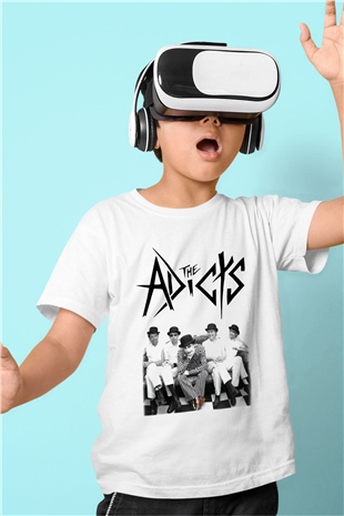 The Adicts Baskılı Beyaz Unisex Çocuk Tişört