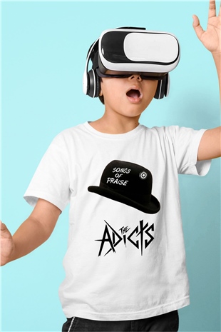 The Adicts Baskılı Beyaz Unisex Çocuk Tişört