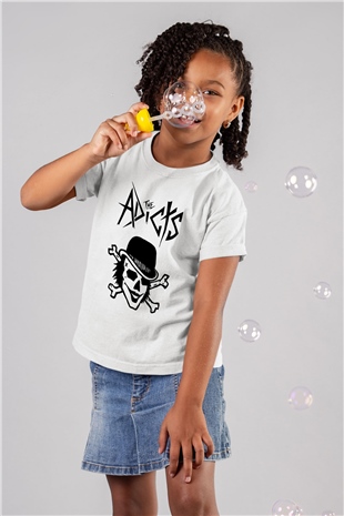 The Adicts Baskılı Beyaz Unisex Çocuk Tişört