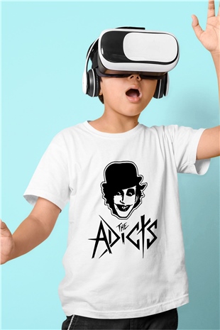 The Adicts Baskılı Beyaz Unisex Çocuk Tişört