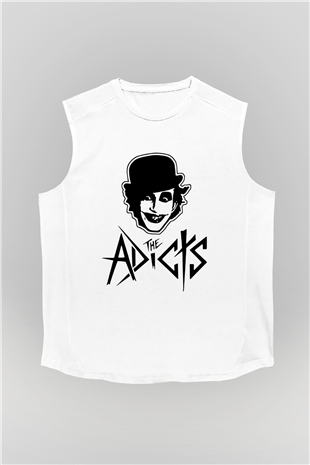 The Adicts Beyaz Unisex Kolsuz Tişört