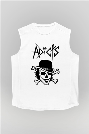 The Adicts Beyaz Unisex Kolsuz Tişört