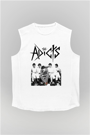 The Adicts Beyaz Unisex Kolsuz Tişört