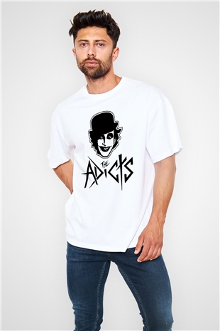 The Adicts Beyaz Unisex Oversize Tişört T-Shirt