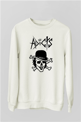 The Adicts Beyaz Unisex Sweatshirt