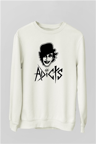 The Adicts Beyaz Unisex Sweatshirt